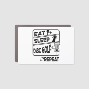 Disc Golf Eat Sleep Repeat Car Magnet