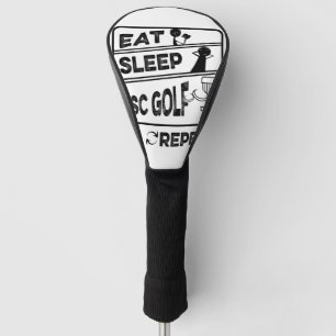 Disc Golf Eat Sleep Repeat Head Cover