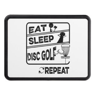 Disc Golf Eat Sleep Repeat Hitch Cover