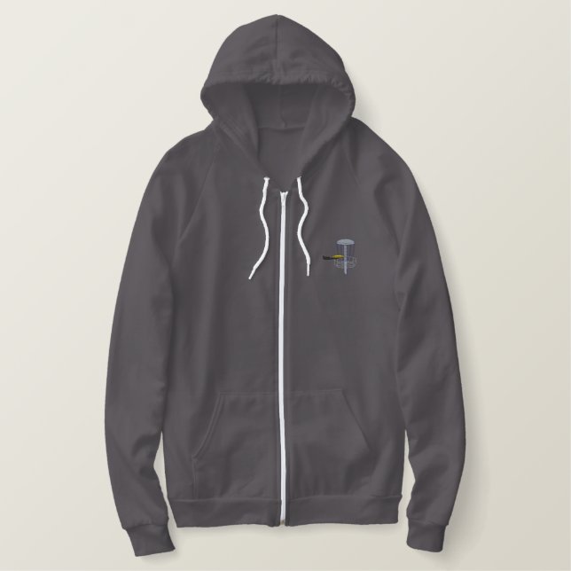 Disc Golf Embroidered Hoodie (Design Front)