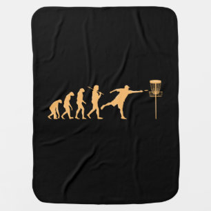 Disc Golf Evolution Baby Blanket