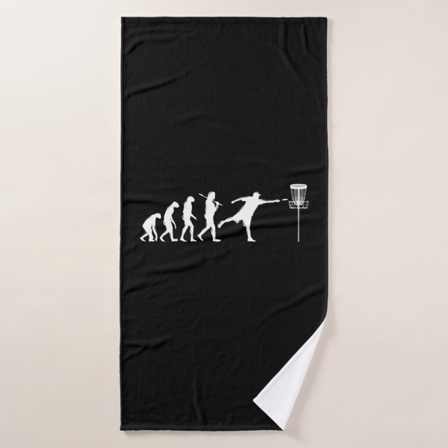 Disc Golf Evolution Disc Golf Gifts Bath Towel (Bath Towel)