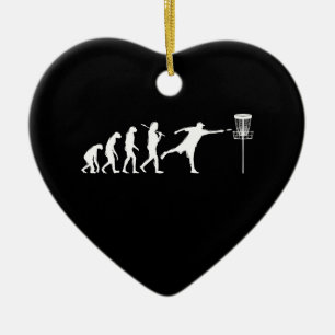 Disc Golf Evolution Disc Golf Gifts Ceramic Ornament
