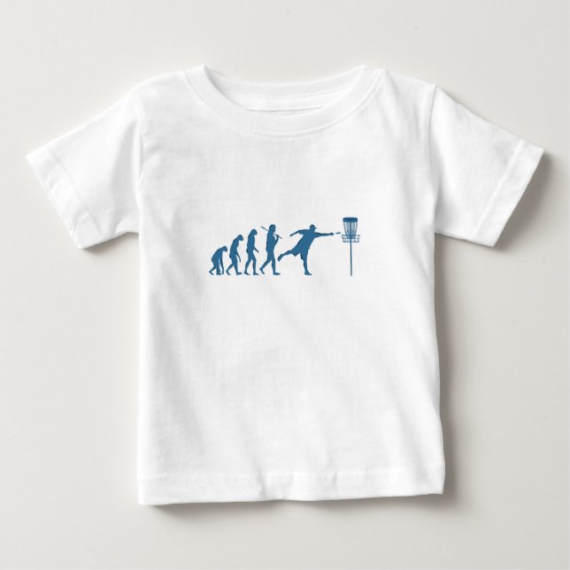 Disc Golf Evolution - Fun Gift for Disc Golfer Baby T-Shirt (Front)