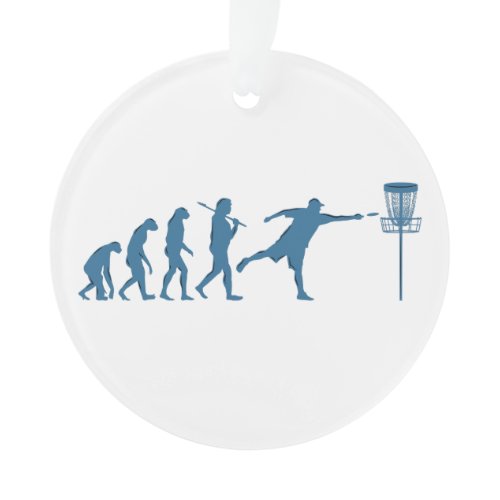 Disc Golf Evolution - Fun Gift for Disc Golfer Ornament