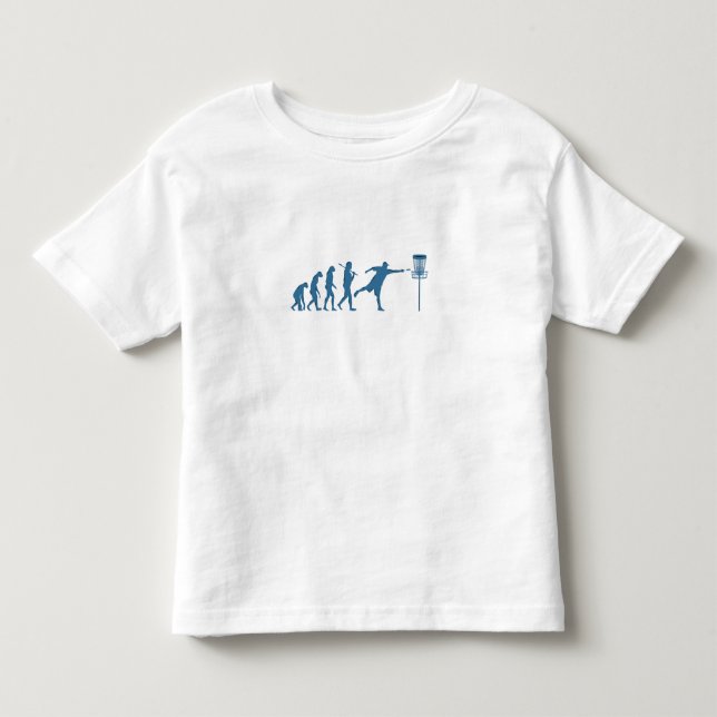 Disc Golf Evolution - Fun Gift for Disc Golfer Toddler T-shirt (Front)