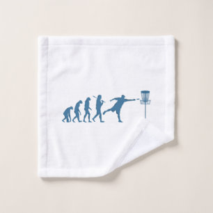 Disc Golf Evolution - Fun Gift for Disc Golfer Wash Cloth