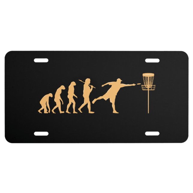Disc Golf Evolution License Plate (Front)