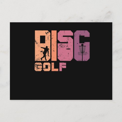 Disc Golf Frisbee bestes Hobby Postcard