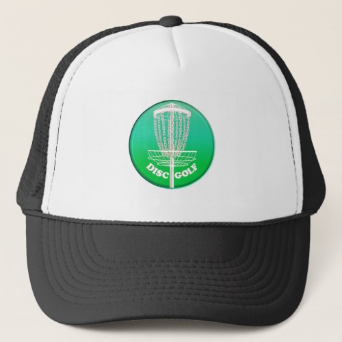 Disc Golf Frisbee Cage Trucker Hat