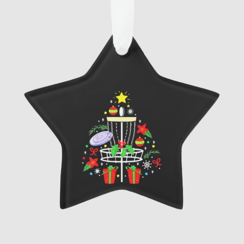 Disc Golf Frisbee Christmas Ornament Tree Funny