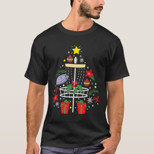 Disc Golf Frisbee Christmas Ornament Tree Funny Gi T_Shirt