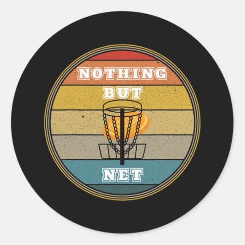 Disc Golf Frisbee Golf Ultimate Frisbee Sports Classic Round Sticker