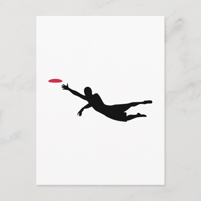 Disc golf frisbee postcard (Front)