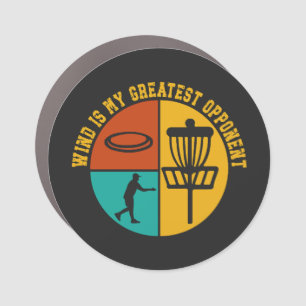 Disc Golf Funny Design Retro Disc Golf Car Magnet