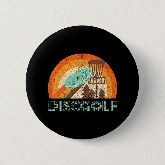Disc Golf Funny Frisbee Disc Golf Button (Front)
