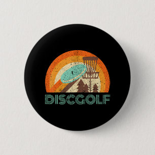 Disc Golf Funny Frisbee Disc Golf Button