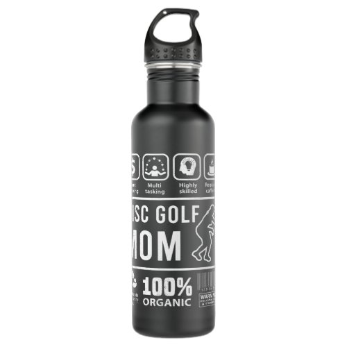 Disc golf funny multi tasking theme for MOM Stainless Steel Water Bottle