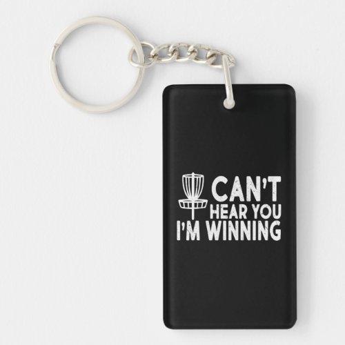 Disc Golf Funny Winner Champion Keychain