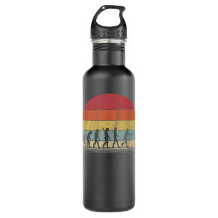 Disc Golf Gift Retro Evolution Disc Golf Stainless Steel Water Bottle