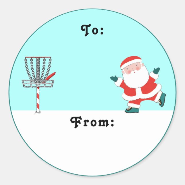 Disc Golf Gift Tag (Front)