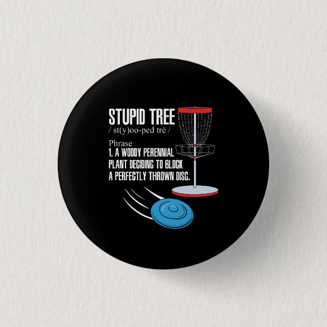 Disc Golf Gifts Button (Front)