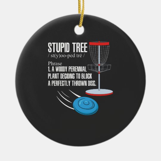 Disc Golf Gifts Ceramic Ornament