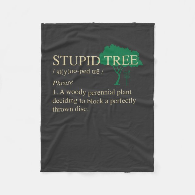 Disc Golf Gifts Fleece Blanket (Front)