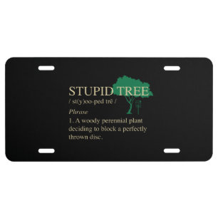 Disc Golf Gifts License Plate