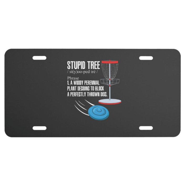 Disc Golf Gifts License Plate