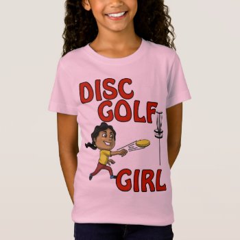 Disc Golf Girl T Shirt by ZAGHOO at Zazzle