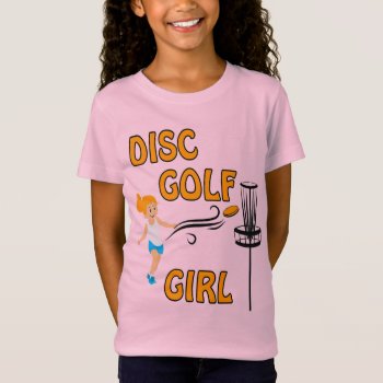 Disc Golf Girl Tshirt by ZAGHOO at Zazzle