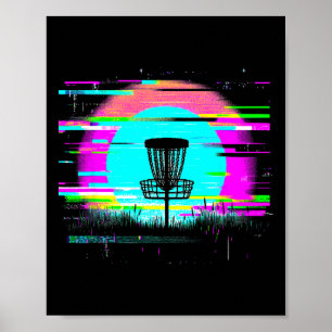 Disc Golf Glitch - Vintage Disc Golf Lover Poster