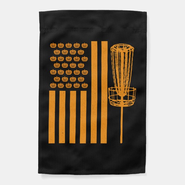 Disc Golf Halloween USA FLAG For DISCGOLF PLAYER (Front)