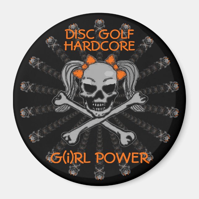 DISC GOLF HARDCORE MAGNET (Front)