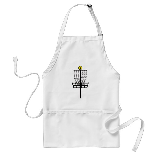 Disc Golf Hole Adult Apron (Front)