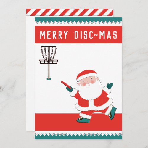 Disc Golf Holiday Christmas Cards