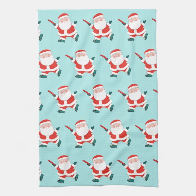 Disc Golf Holiday Decor Kitchen Towel (Vertical)