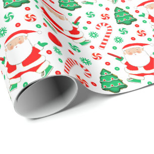 Disc Golf Holiday Gift Wrapping Paper