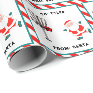 Disc Golf Holiday Gift Wrapping Paper