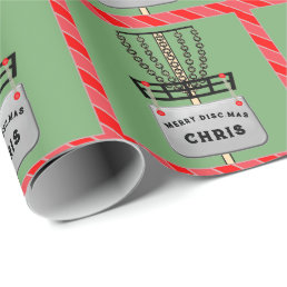 Disc Golf Holiday Gift Wrapping Paper