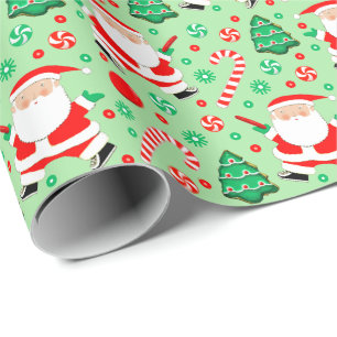Disc Golf Holiday Gift Wrapping Paper