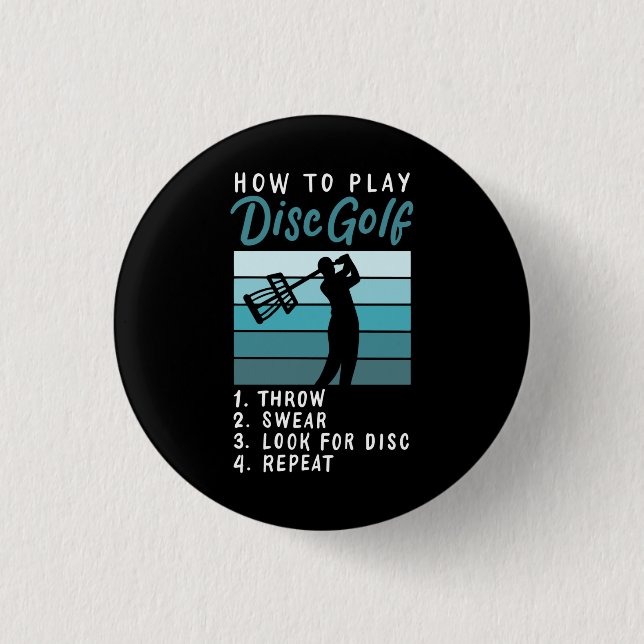 Disc Golf - How To Play Disc Golf Button (Front)