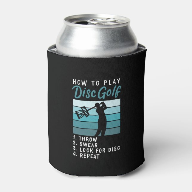 Disc Golf - How To Play Disc Golf Can Cooler (Can Front)
