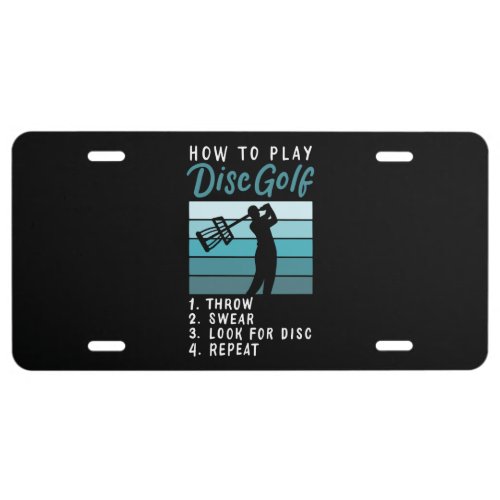 Disc Golf _ How To Play Disc Golf License Plate