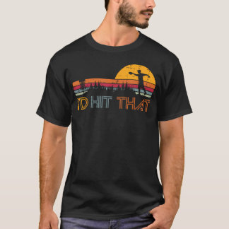 Disc Golf Id Hit That Retro Frisbee T-Shirt
