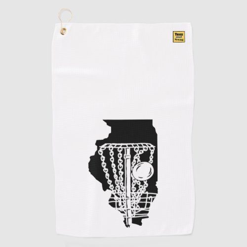 Disc golf Illinois _ towel for your discgolf bag