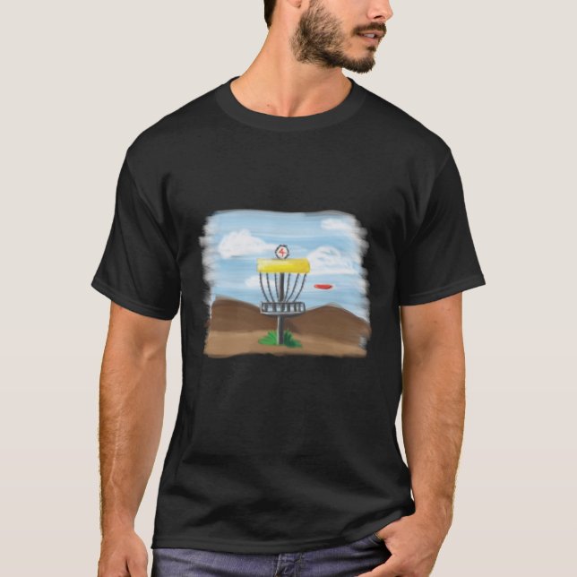 Disc Golf Illustration T-Shirt (Front)