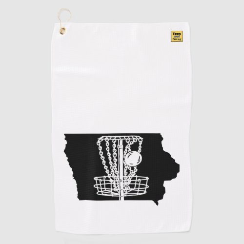 Disc golf Iowa _ towel for your discgolf bag
