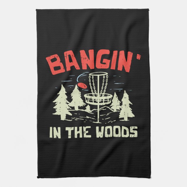 Disc Golf Kitchen Towel (Vertical)